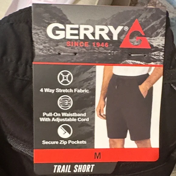 Gerry Black Trail Shorts 9” Inseam - Picture 3 of 7